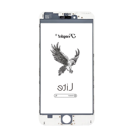 For iPhone Glass+Frame (3 in 1) Ver.Lite-IP 6PLUS White